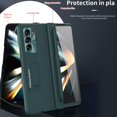 thumbnail image 3 of for Samsung Galaxy Z Fold 5 5G Case with Screen Protector, S Pen Slot & Stylus Hinge Design Fine Leather Protective Phone Case with Kickstand Casefor Galaxy Z Fold5, Green, 3 of 9
