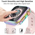 thumbnail image 3 of Compatible con Apple Watch Case de 38 mm, protector de pantalla de Apple Watch de 38 mm, cubierta protectora de parachoques de PC dura de cobertura total para Iwatch Se Series 3/2/1 Wom, 3 of 5