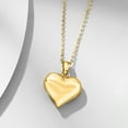 thumbnail image 3 of Ross-Simons 10kt Yellow Gold Puffed Heart Pendant Necklace, Women's, Adult, 3 of 7