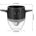 thumbnail image 3 of SGJHEQ Pour Over Coffee Maker Portable Stainless Steel Reusable Coffee Filter Mini Collapsible Paperless Serve 1 2 Cup Coffee Dripper Cup Travel Camping Backpacking Metal, 3 of 8