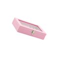 thumbnail image 2 of kurtrusly Stackable Jewelry Tray Multipurpose Portable Velvet for Rings Earring Bangle Pink 7.87 Inchx5.91 Inchx1.89 Inch 1Set, 2 of 6