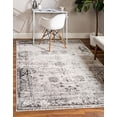 thumbnail image 2 of Unique Loom 3141287 2 ft. 2 in. x 3 ft. Casino Sofia Rectangular Rug, Gray, 2 of 10