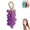 Purple, variant on Grapes Soap on a Rope, Handmade Grape Soap – Soap Grapes on a Rope Cluster Shaped Soaps for Shower Hanging, Bathroom Kitchen Decor, Fresh Grape Scent