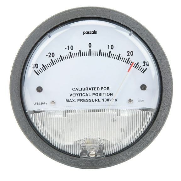 Differential Pressure Gauge Clean Room HVAC Filter Detection with Pointer Vacuum Components
