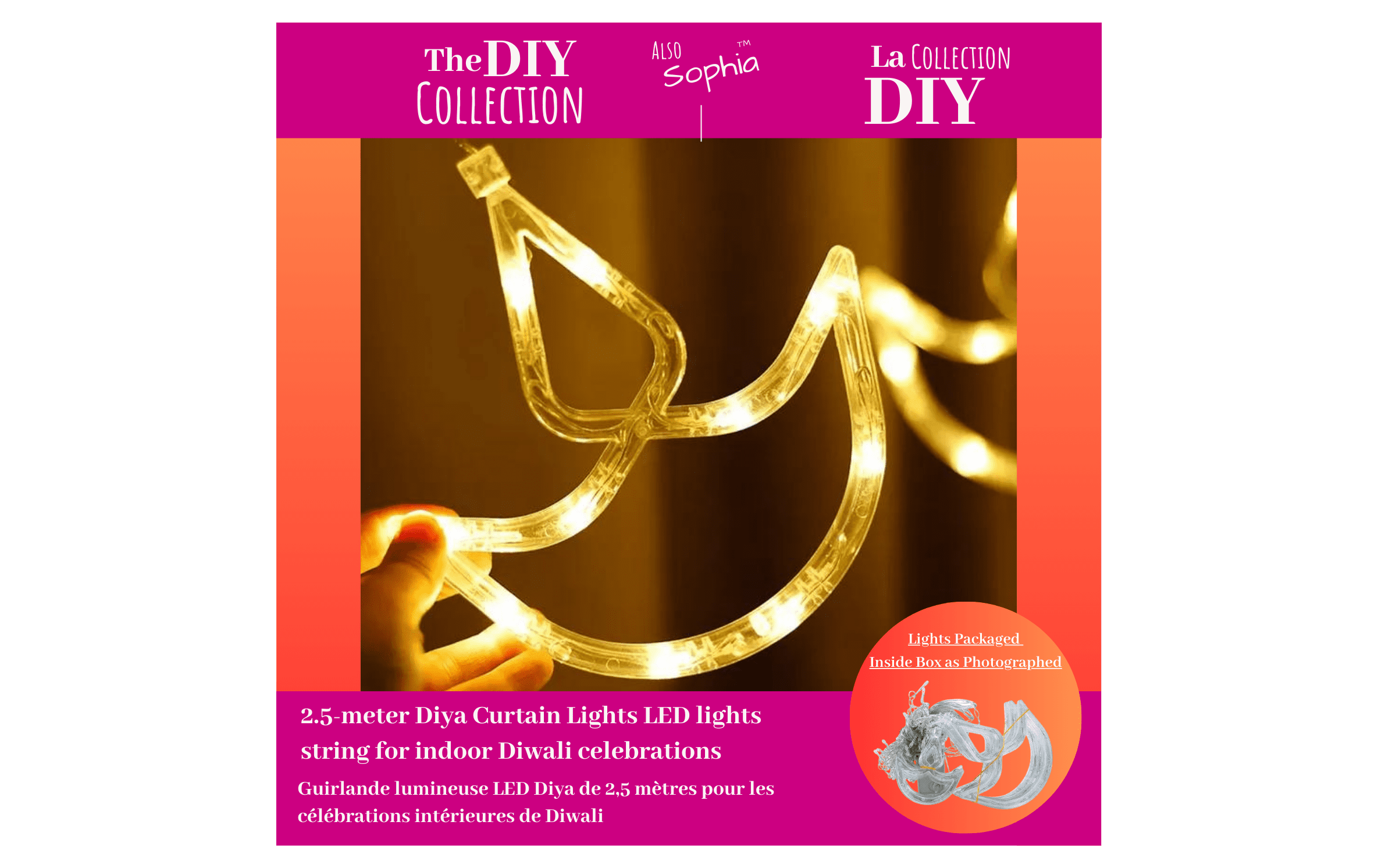 Also Sophia LED Diwali Diya Curtain Lights