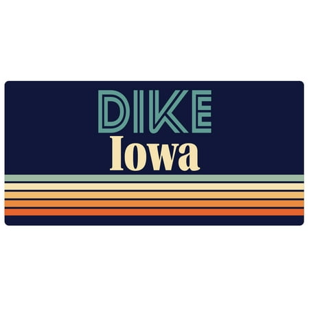 

Dike Iowa 5 x 2.5-Inch Fridge Magnet Retro Design