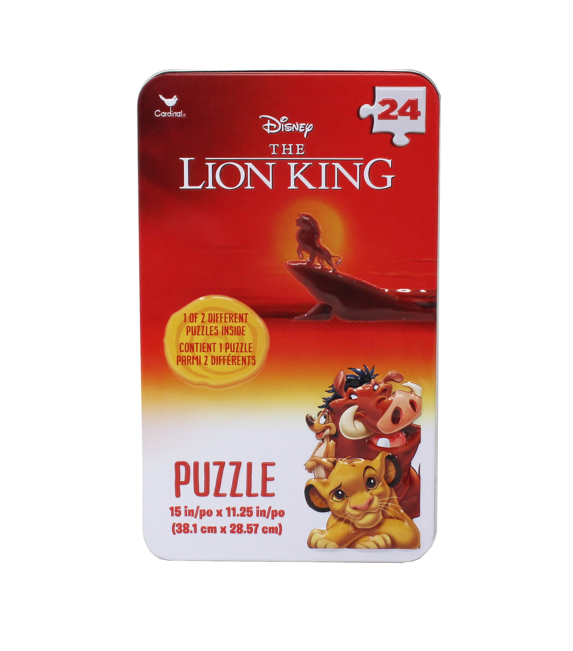 Disney Lion King 24-Piece Puzzle in Embossed Storage Tin