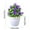 🔥 Purple_Hot#16034, variant on Artificial Five-Leaf Plum Potted Plant Bonsai | Nearly Natural Lifelike Plastic Flower | Waterproof Fade-Resistant | Red White Purple Orange Yellow Pink | 15×10cm | Indoor Outdoor Home Garden Desk