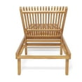 thumbnail image 4 of Adjustable Outdoor Wood Chaise Lounge for Pool, Beach & Garden, 4 of 10
