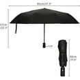 thumbnail image 2 of Umbrella Rain Windproof Beautiful Rose Pastel Color Automatic Folding Compact Beach Anti-UV Protection Umbrellas Travel Golf Parasol Open Close Men Women Girls Adults Make Up Accessories High Heel, 2 of 5