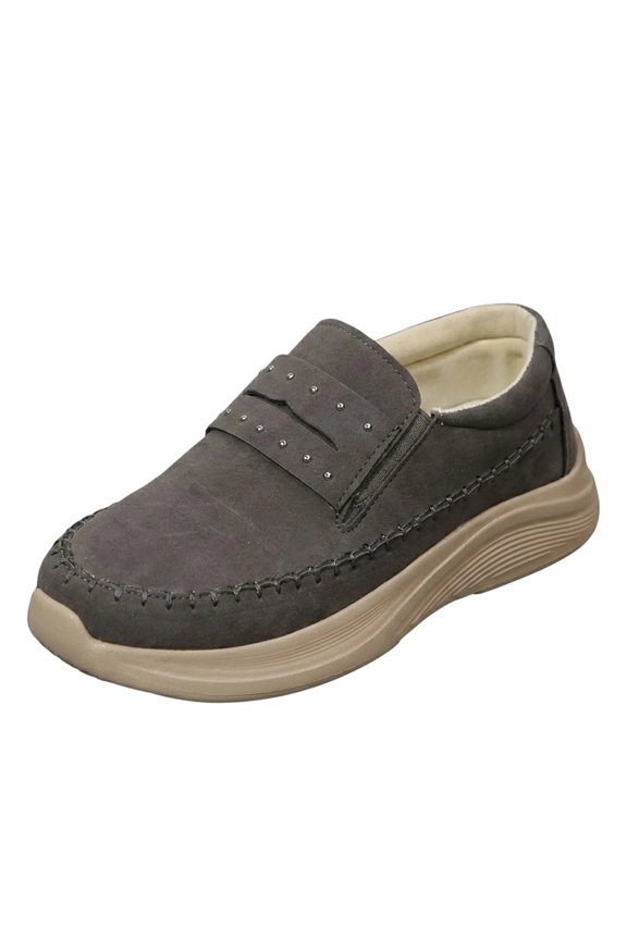 Women's Suede Platform Loafers - Slip-On Wedge Moccasin with Comfortable Non-Slip Rocker Sole for Business, Casual, Daily Wear