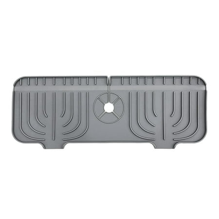 

Faucet Handle Drip Catcher Silicone Mat Splash Guard for Kitchen Faucet Sink Drying Mat Holder for Soap Sponge Sink