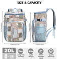 thumbnail image 3 of Travel Cooler Bag - Pioneer Flower Camping Beer Cooler Backpack with Bottle Opener- Waterproof Insulated Picnic Backpacks - Cooler Bag for Beach, 3 of 6