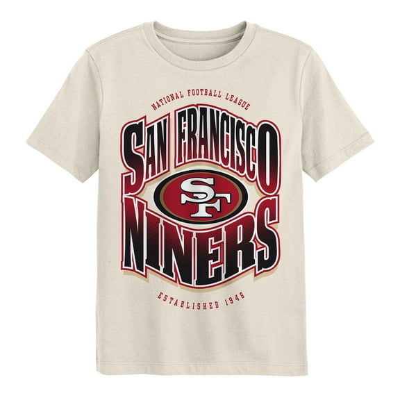 Youth Outerstuff Cream San Francisco 49ers Huddle T-Shirt