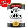 (6 Pack) Caffe D'Vita Gluten-Free Iced Coffee Medium Roast, Instant Coffee, 16 Oz