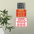 thumbnail image 3 of Signs ByLITA Classic Framed Warning: This Area is a No Panhandling Loitering or Soliciting Zone Sign (Ivory/Dark Brown) - Medium, 3 of 7