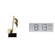 thumbnail image 1 of Escultura De Nota Musical De Resina, Adorno De Mesa Con Pantalla De Reloj Digital, Centro De Mesa Creativo Para Escritorio, Chimenea, Oficina, Dormitorio, Regalo De Inauguración De La Casa, 1 of 8