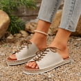 thumbnail image 5 of Wovix Women's Sandals Open Toe Lether Arch Support Casual Trendy Streetwear Footwear Casual Daily Wear, 5 of 9