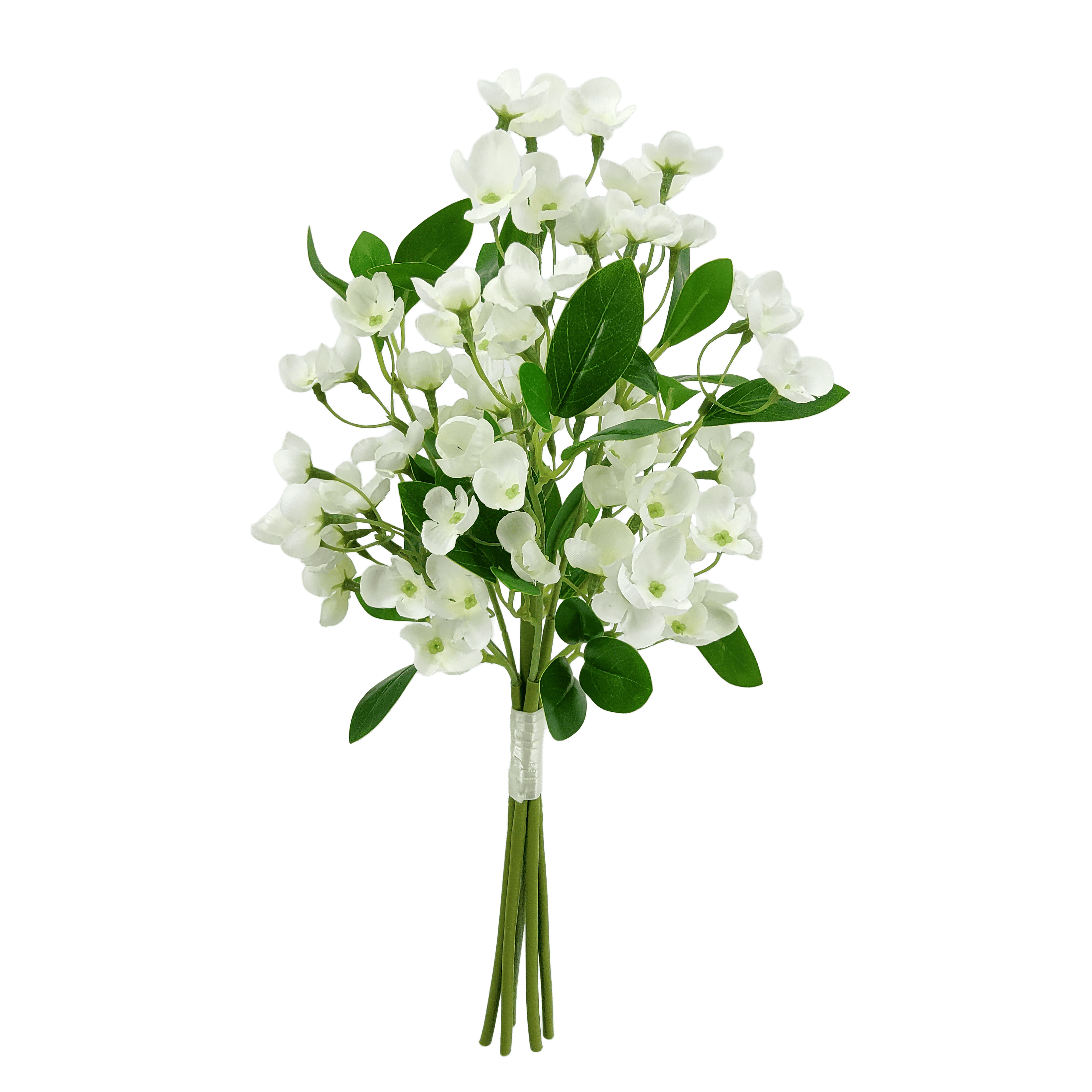 Mainstays 17in Indoor Artificial Wildflower Bundle, White Color, Eranthis Flower Pattern