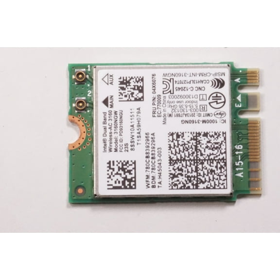 04X6076 Lenovo Wireless, Card B50-80 NOTEBOOK (I3)