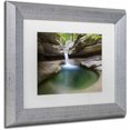 thumbnail image 2 of Trademark Fine Art 'Sabbaday Green Pool' Canvas Art by Michael Blanchette Photography, White Matte, Silver Frame, 2 of 4
