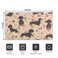 thumbnail image 5 of Dachshund and Flower Door Rugs,Washable Non Slip Door Mats Indoor,Decorative Door Mats,Entry Mat Indoor for Entrance,Bedroom,Kitchen,Bathroom,17"x30", 5 of 6