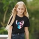 thumbnail image 2 of Children Top Kawaii Printing Disney Summer New Products Black White Tees Harajuku Fashion Outdoor Stitch Pattern T-Shirts Kids8T Gao Jinjia LED, 2 of 2