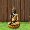 thumbnail image 6 of Esquirla Thailand Buddha Figurine Resin Fengshui Art Fengshui Ornament Buddha Sculpture Thailand Buddha Statue for Bedside Tables Tabletop, 6 of 8