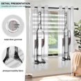 thumbnail image 3 of Yayeee Window Curtains Light Filtering 63"x52" Grommet Panel Pair Home Living Room Decor, Red Wine Bottle, 3 of 7