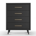 thumbnail image 5 of Child Craft Cranbrook 35" 4-Drawer Chest for Nursery or Bedroom, Anti-Tip Kit, Mid-Century, Ebony, 5 of 8