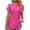 Hot Pink, variant on Fesfesfes Women T Shirts Short Sleeve Women's Solid Color Round Neck Short Sleeve T-shirt Loose Tops Comfy Clothes for Women S(US:4)