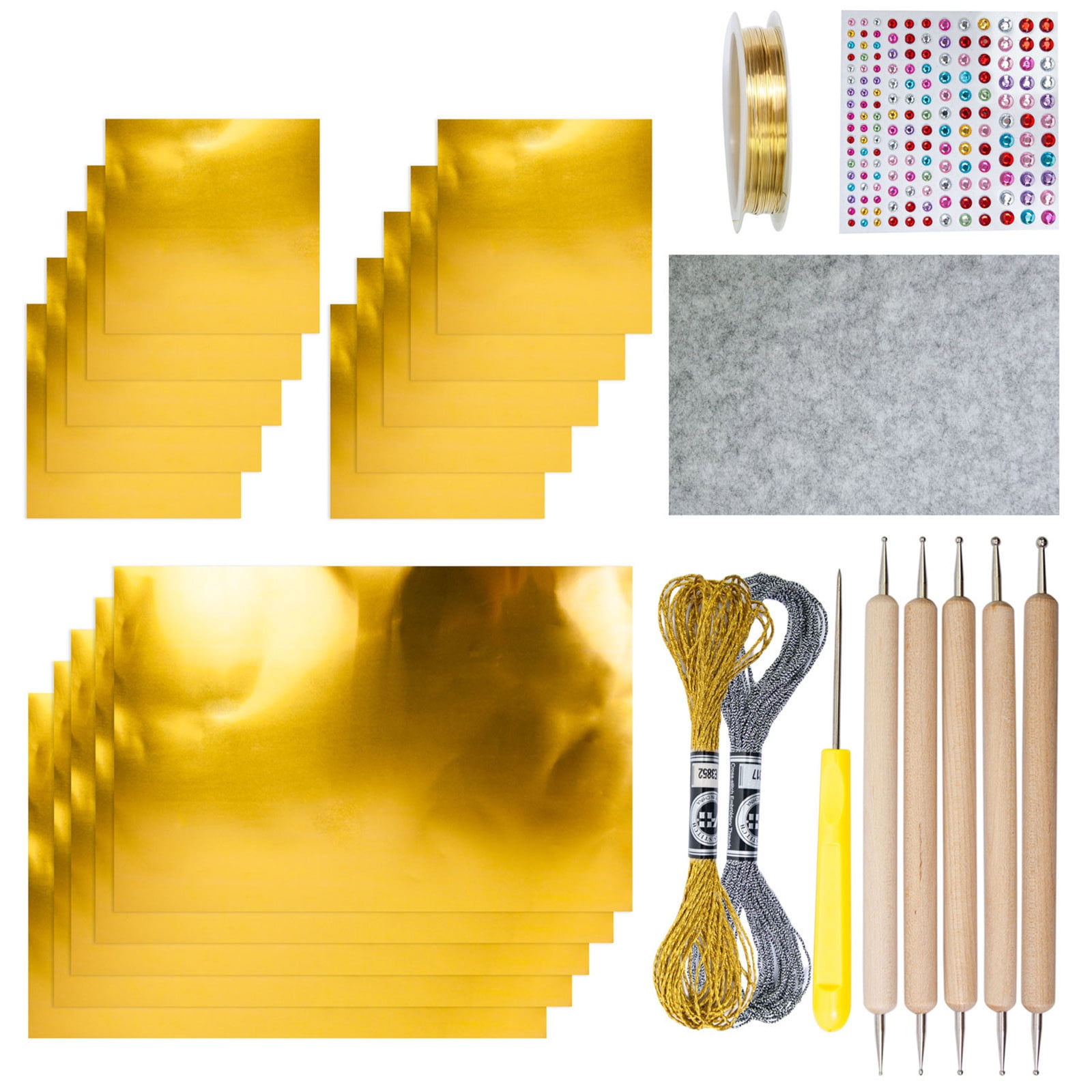 Foil Embossed Holiday Decorations Set Easy Assembly Christmas Art Craft Supplies For Kids And Adults Art Craft Project