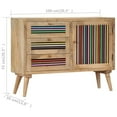 thumbnail image 4 of vidaXL Buffet 100x30x75 cm Bois de Manguier Massif, 4 of 5