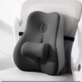 thumbnail image 2 of Lumbar Support Cushion,Orthopedic Lumbar Seat Cushion, Lumbar Support Cushion for All-Day Comfort, With Adjustable Slider, For Office, Car Seat, 2 of 7