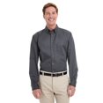 thumbnail image 1 of Harriton Men's Foundation 100% Cotton Long-Sleeve Twill Shirt with Teflonâ„¢, 1 of 3