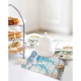 thumbnail image 4 of Jellyfish Coastal Kitchen Dish Towels for Drying Dishes Set of 3, Summer Nautical Starfish Coral Grey Wooden Waffle Weave Microfiber Hand Tea Bathroom Towels Quick Dry & Absorbent Towel 12x12, 4 of 7