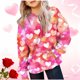 thumbnail image 1 of Sudadera con capucha para niños, camiseta de manga larga con estampado de cuello redondo para niños y niñas mayores, sudadera con capucha, top de poliéster para niña, 1 of 6