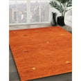 thumbnail image 2 of Ahgly Company Indoor Square Contemporary Orange Red Abstract Area Rugs, 8' Square, 2 of 6