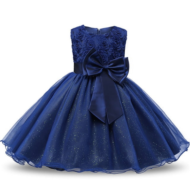 AAMILIFE Robe Fleur Princesse Fille Tutu Mariage Anniversaire Fête Robe Enfant Costume Enfants