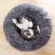thumbnail image 3 of Cama para gatos, cama para perros pequeños y medianos, lavable, redonda calmante, suave, esponjosa, cálida y acogedora, antiansiedad, cama para mascotas para alivio de las articulaciones (pequeña, ros, 3 of 5