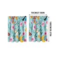 thumbnail image 3 of 2 Pack 2D Printed Kitchen Curtain 28x39 Inches, Washable Short Window Curtain Pair, Light Filtering Decorative Curtain for Kitchen Dining Room Home Decor, 3 of 7