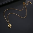 thumbnail image 3 of EUEAVAN Gold Doctor Electrocardiogram Stethoscope Pendant Necklace Stainless Steel Jewelry, 3 of 7
