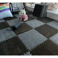 thumbnail image 6 of 30*30CM Soft Plush Children Kids Rug Play Mat Puzzle Carpet Warm Playmat Interlocking Exercise Tiles Floor Carpet Decoration Mat, 6 of 9