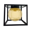 thumbnail image 3 of Lampara de Techo LUZ IDEAL Colgante Cubo 1 Luz Cristal Ambar, 3 of 5