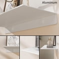 thumbnail image 6 of ABCISI White Floating Shelf for Wall Storage, Metal Wall Shelf for Living Room/Bathroom/Kitchen, Display Shelf for Collectibles, 16", 6 of 14