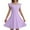Purple, variant on JAKANYQ Kids Girls Dress Summer Ruffle Sleeve Mesh A-LineCasual Party Dresses With Pockets Trendy Clothes, Yellow, 6-7 Years