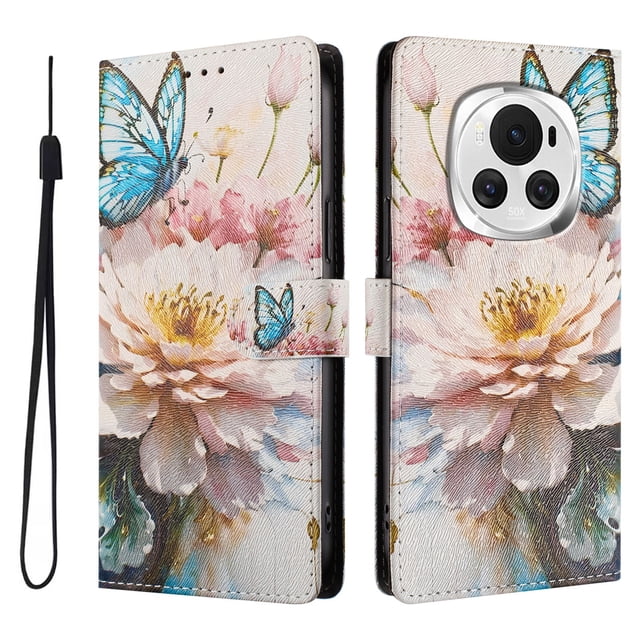 FOXDOCK Funda Tipo Cartera para Honor Magic 6 con Soporte y Correa – Diseño de Patrones Lindos