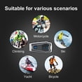 thumbnail image 4 of Bluetooth Helmet Headset, Noise Reduction Voice Helper Motorcycle Bluetooth Headset IPX6 Waterproof GPS Navigation HiFi Stereo Sound  for Ski for Motorcycle, 4 of 7