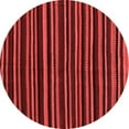 thumbnail image 1 of Ahgly Company Indoor Round Abstract Red Contemporary Area Rugs, 3' Round, 1 of 4