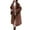 Coffee, variant on Fall Coats for Women 2025, Yigetop Women's Autumn and Winter Style Mid Length Hooded Woolen Coat with Toggle Buttons in Style Coats for Women Trendy Beige L